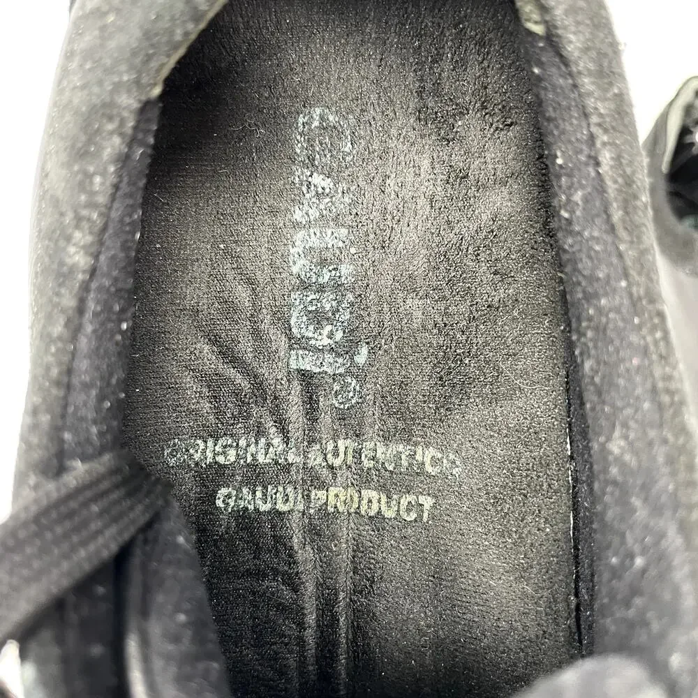 Gaudi Black Leather Suede Sneakers Mens Size EU 44 US 10.5